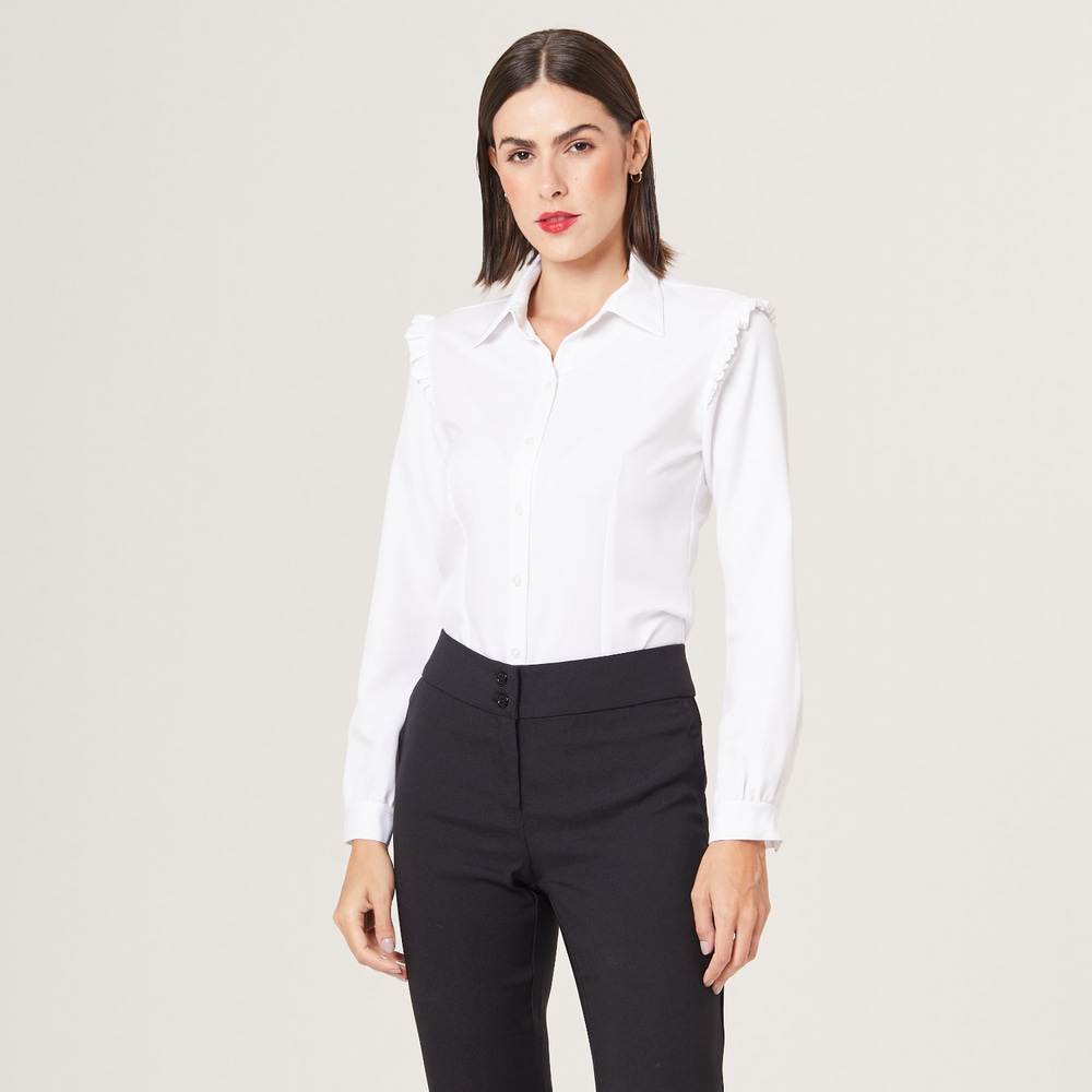 Blusas femininas 2021 - Donna Modelli  Blusas uniforme feminino, Blusas  femininas, Moda